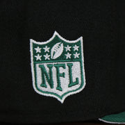 nfl logo on the New York Jets 2022 NFL Draft 9Fifty Grey Bottom On-Field Snapback | Black