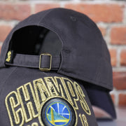 metallic buckle on the YOUTH 2018 NBA Finals Golden State Warriors Championship Kid's Snapback Hat