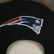 logo shot of the  New England Patriots 2022 NFL Draft 9Fifty Grey Bottom On-Field Snapback | Black