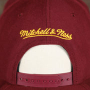 maroon adjustable snap on the Cleveland Cavaliers Classic Maroon Snapback Hat