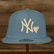 New York Yankees Glow In The Dark 27x World Series Champs Patch Pink Bottom Side Patch 59Fifty Fitted Cap