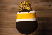 the back of this beanie is the same exact thing Steelers Beanie | Pittsburgh Steelers Striped Winter Hat