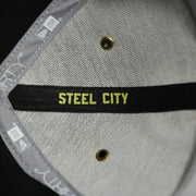 steel city taping on the Pittsburgh Steelers Onfield NFL Sideline Side Patch 39Thirty Flexfit Cap | Yellow 39Thirty Cap