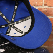 royal blue under visor on the Golden State Warriors NBA Draft 9Twenty Dad Hat With Suede Visor | Royal Blue Baseball Hat