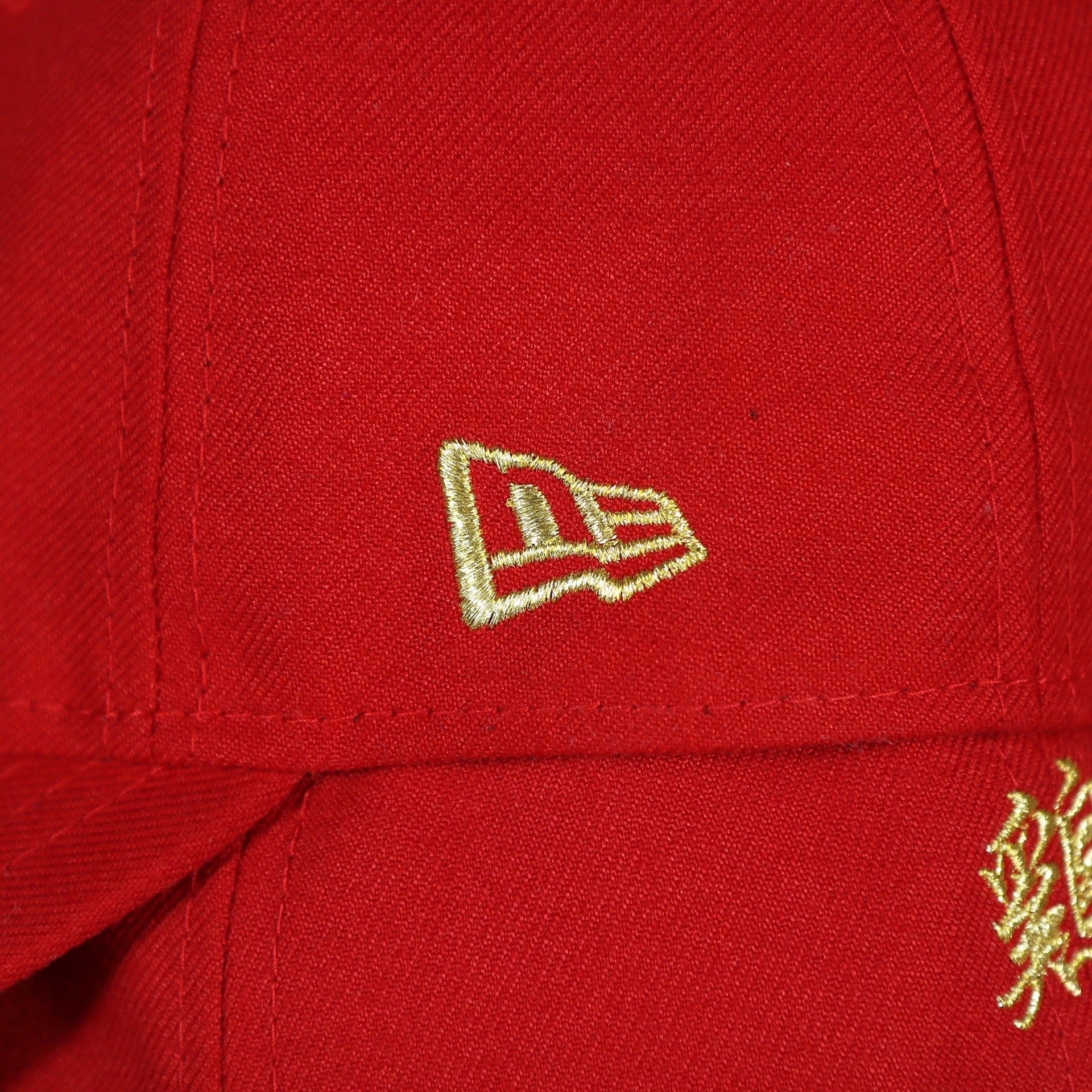 new era logo on the Year Of The Rooster 2017 Chinese Zodiac Dad Hat | Red Baseball Hat