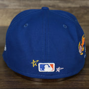 The backside of the New York Mets “Scribble” Side Patch Gray Bottom 59Fifty Fitted Cap