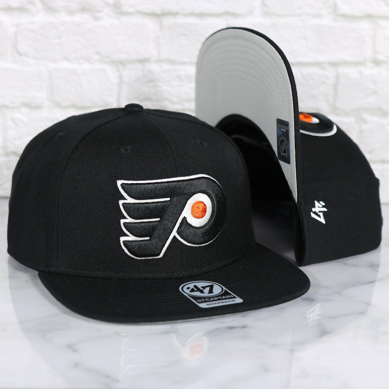 Philadelphia Flyers No Shot Grey Undervisor Black Snapback Hat