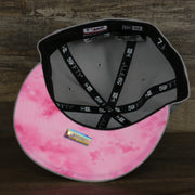 The underside of the New York Yankees 2022 Mother’s Day On-Field 59Fifty Fitted Cap