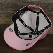 The underside of the Pittsburgh Pirates 2022 Mother’s Day On-Field 9Twenty Women’s Dad Hat