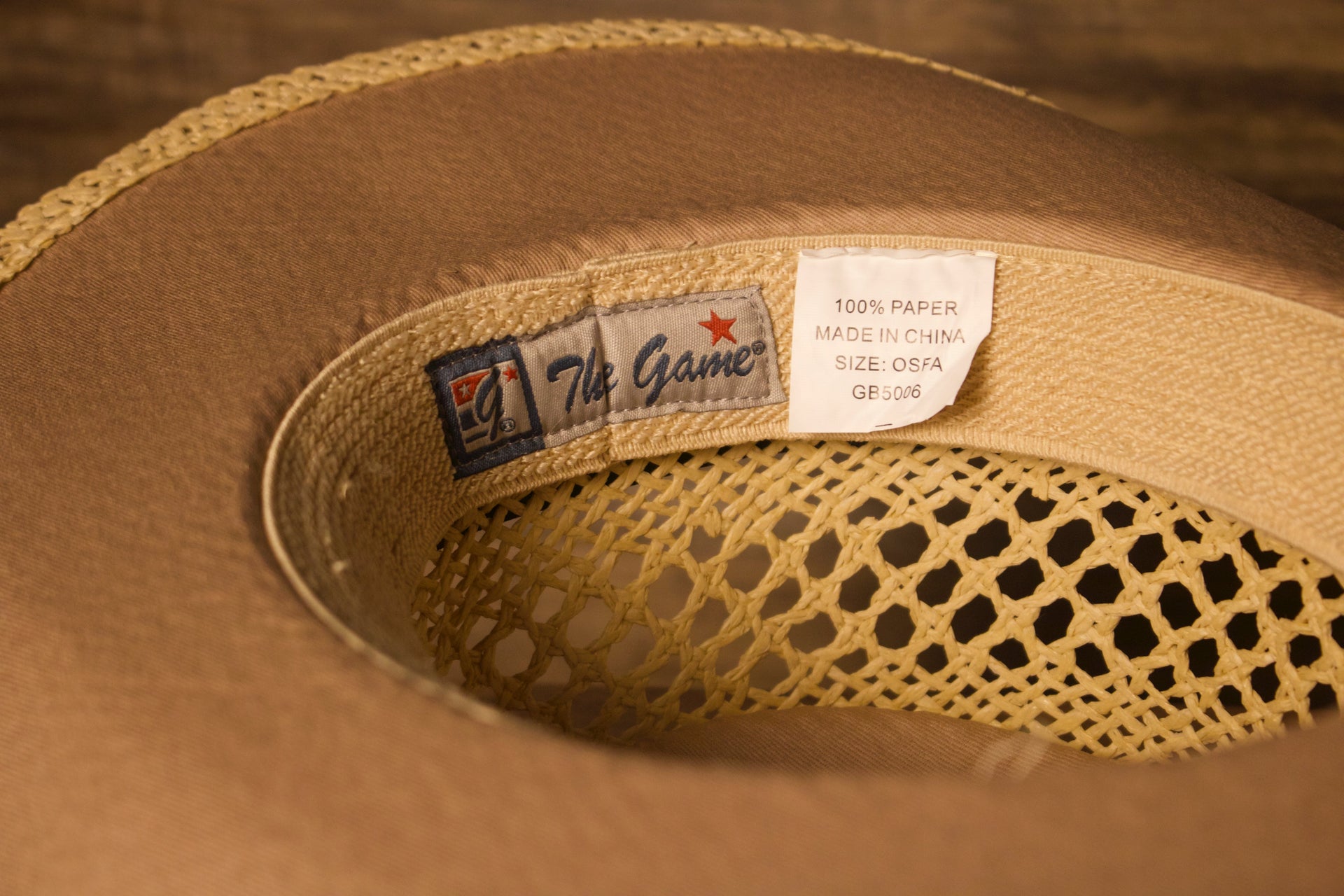 the inside is made to fit all Ocean City Hat | Ocean City Natural Straw Hat