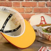 undervisor of the Philadelphia Athletics Cooperstown 1929 World Series Side Patch Yellow UV 59Fifty Fitted Cap | Chrome/Red | CheeseSteak Pack Cap Swag Exclusive