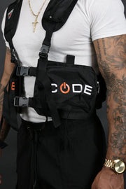 The wearer's left onn the Tactical Backpack Vest Life Code | Black