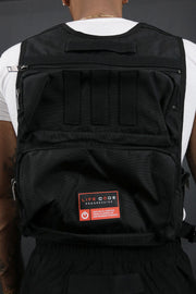 The backside of the Tactical Backpack Vest Life Code | Black