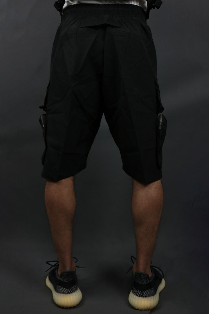 A close up of the backside of the Nylon Taslan Tactical Military Cargo Shorts Life Code