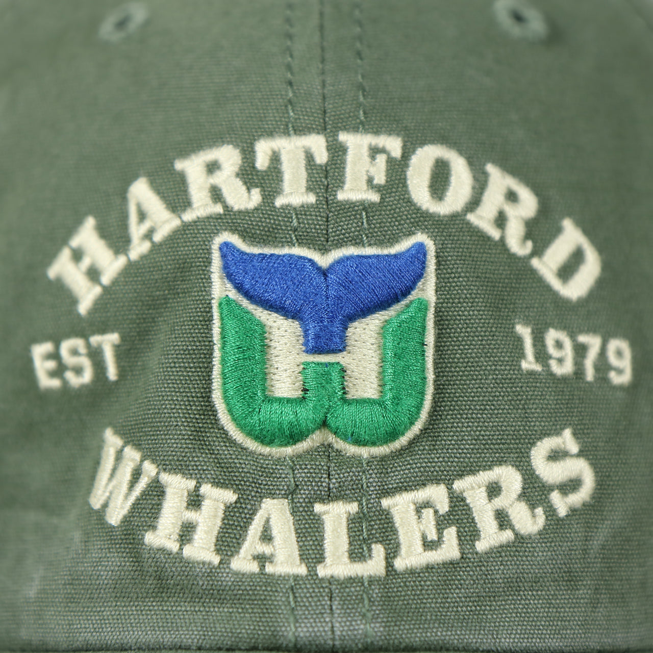 47 BRAND | HARTFORD WHALERS | VINTAGE BROCKMAN | DAD HAT | BOTTLE GREEN OSFM