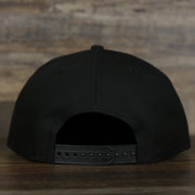 back side of the Chicago White Sox MLB City Connect 2021 On-Field 9Fifty Black Bottom Snapback | Black
