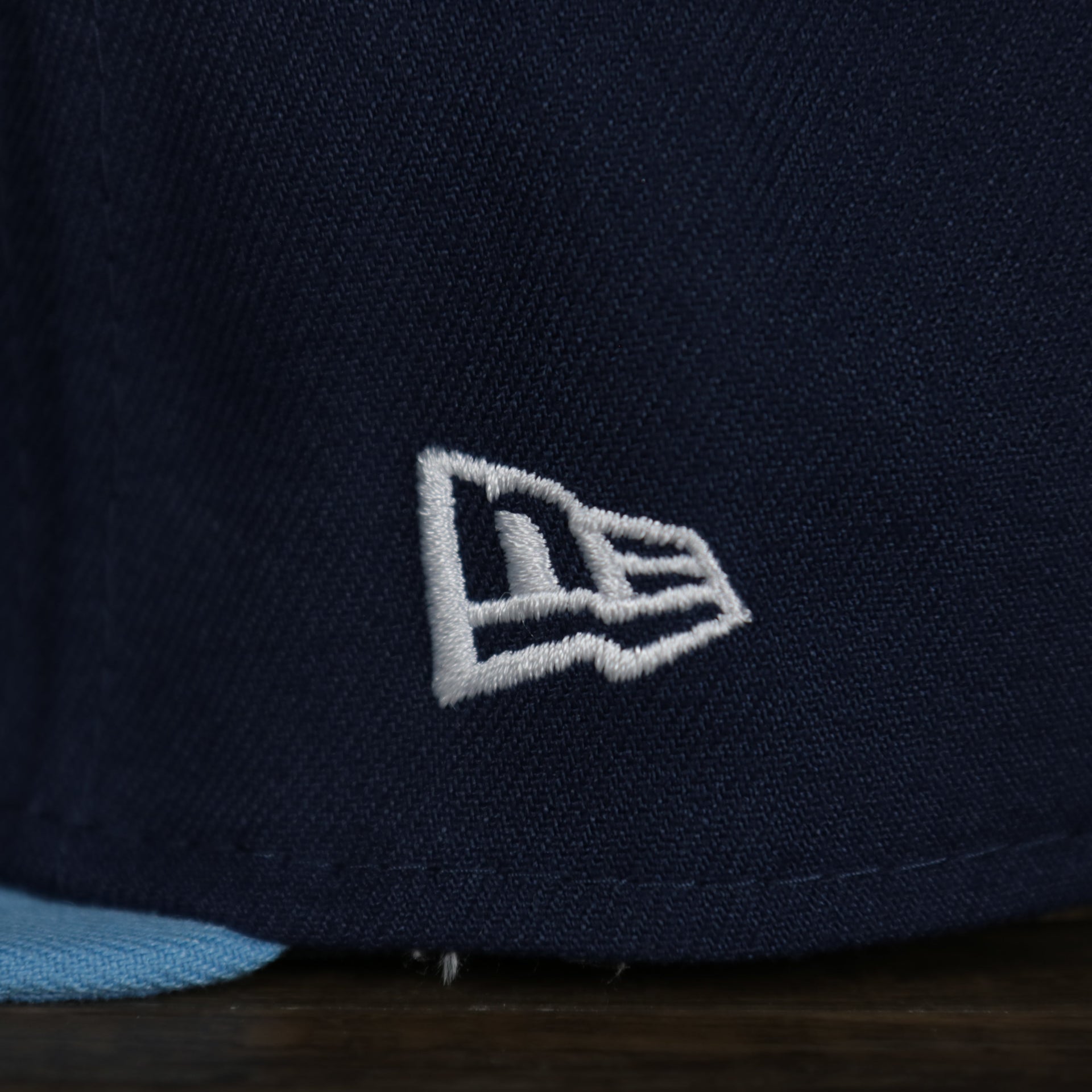 new era logo on the Chicago Cubs MLB City Connect 2021 On-Field 9Fifty Blue Bottom Snapback | Navy Blue