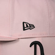 new era logo on the Philadelphia Athletics 1910 World Series Side Patch Black Bottom Pink 59Fifty Fitted Cap | "The Athletics Pack"