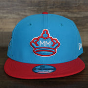 The front of the Miami Marlins MLB City Connect 2021 On-Field Side Patch 9Fifty Snapback