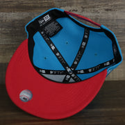 The underside of the Miami Marlins MLB City Connect 2021 On-Field Side Patch 9Fifty Snapback