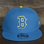 The front of the Boston Red Sox MLB City Connect 2021 On-Field Side Patch 9Fifty Snapback