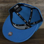 The underside of the Boston Red Sox MLB City Connect 2021 On-Field Side Patch 9Fifty Snapback