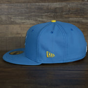 The wearer's left on the Boston Red Sox MLB City Connect 2021 On-Field Side Patch 59Fifty Fitted