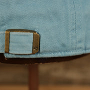 47 brand strap on the back of the Philadelphia Phillies 1970 Quaker Logo Powder Blue Adjustable Dad Hat