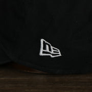 A close up of the New Era logo on the Chicago White Sox MLB City Connect 2021 On-Field 9Twenty Dad Hat