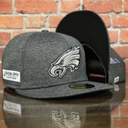 Eagles Breast Cancer awareness fitted hat | Philadelphia eagles crucial catch sideline 59fifity fitted cap bca