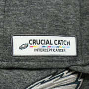 crucial catch patch on the Eagles Breast Cancer awareness fitted hat | Philadelphia eagles crucial catch sideline 59fifity fitted cap bca