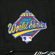 1997 world series patch on the Marlins On-Field Grey Bottom Fitted Cap | Florida Marlins 1997 Game Worn World Series Side Patch Gray Under Brim 59Fifty Fitted Hat