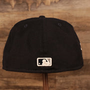 Back of the New York Yankees Empire State Script Nickname Gray Bottom 59Fifty Fitted Cap