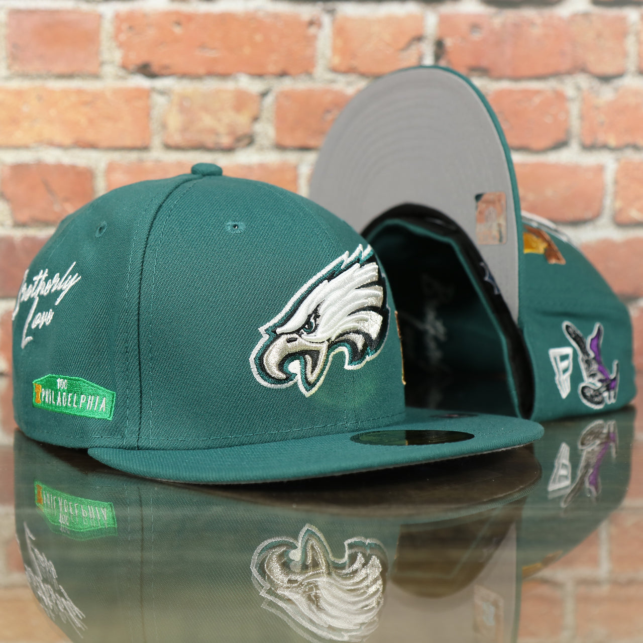 Philadelphia Eagles City Transit All Over Side Patch Gray Bottom 59Fifty Fitted Cap