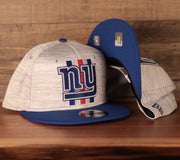 The gray New York Giants training hat snapback hat by New Era.