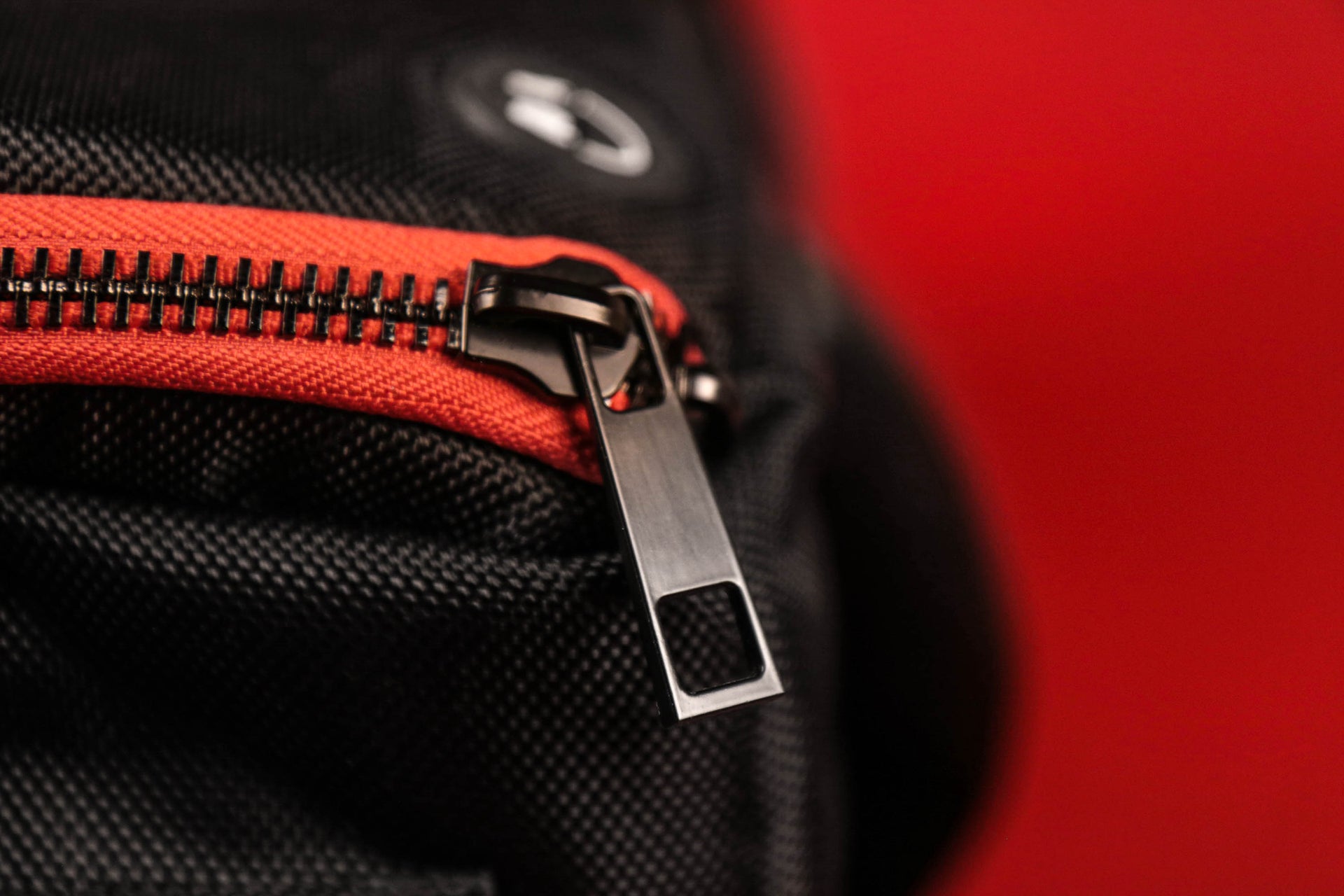 The Zipper on the Flight Pack Sneaker Duffle Bag To Match Bred 11s | Sneaker Duffel Travel Bag