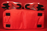 The underside of the Flight Pack Sneaker Duffle Bag To Match Bred 11s | Sneaker Duffel Travel Bag