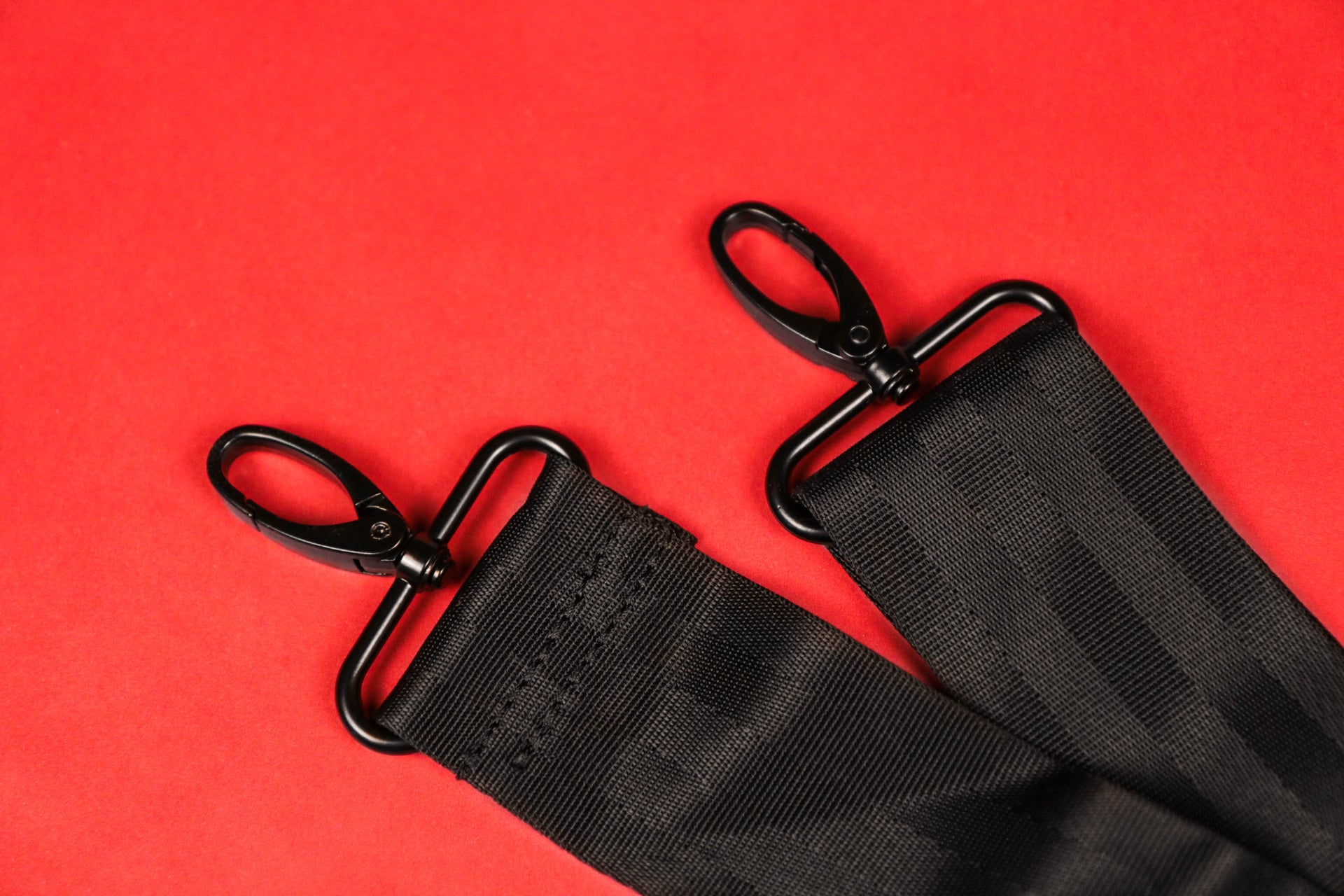 The clips on the Flight Pack Sneaker Duffle Bag To Match Bred 11s | Sneaker Duffel Travel Bag