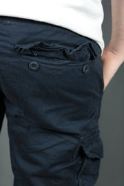 back pocket of the Jordan Craig Bedrock Cargo Shorts Navy