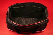 The inside of the Flight Pack Sneaker Duffle Bag To Match Bred 11s | Sneaker Duffel Travel Bag empty