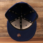 The blue under brim fitted 59fifty for the New York Mets by New Era.