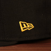 Theyellow New Era patch on the left side of the Philly Cheesesteak with onions side patch fitted cap.