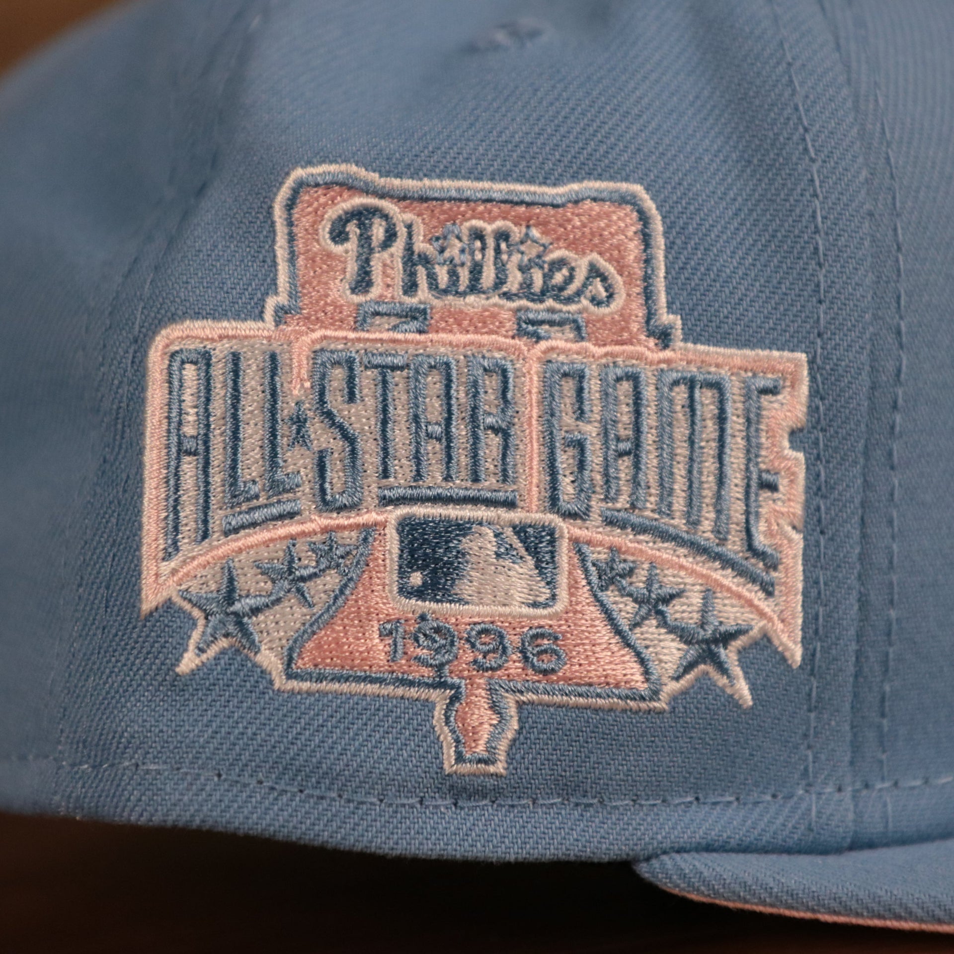 The Phillies 1996 All Star Game retro side patch New Era fitted cap.