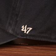 47 Brand logo on the wearer's left side of the New York Yankees pink bottom adjustable hat.