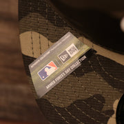 The authentic Armed Forces Day Collection tag on the Phillies 2021 Armed Forces Day hat by New Era.