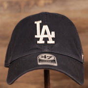The Los Angeles Dodgers pink bottom dad hat by 47 Brand.