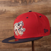 The black brim fitted Puerto Rico side patch fitted cap for the MiLB Copa by New Era.