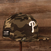 The 2021 Memorial Day 59fifty fitted cap with black bottom brim for the Philadelphia Phillies.