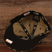 The inside of the woodland camo 2021 Armed Forces Day side patch fitted cap.