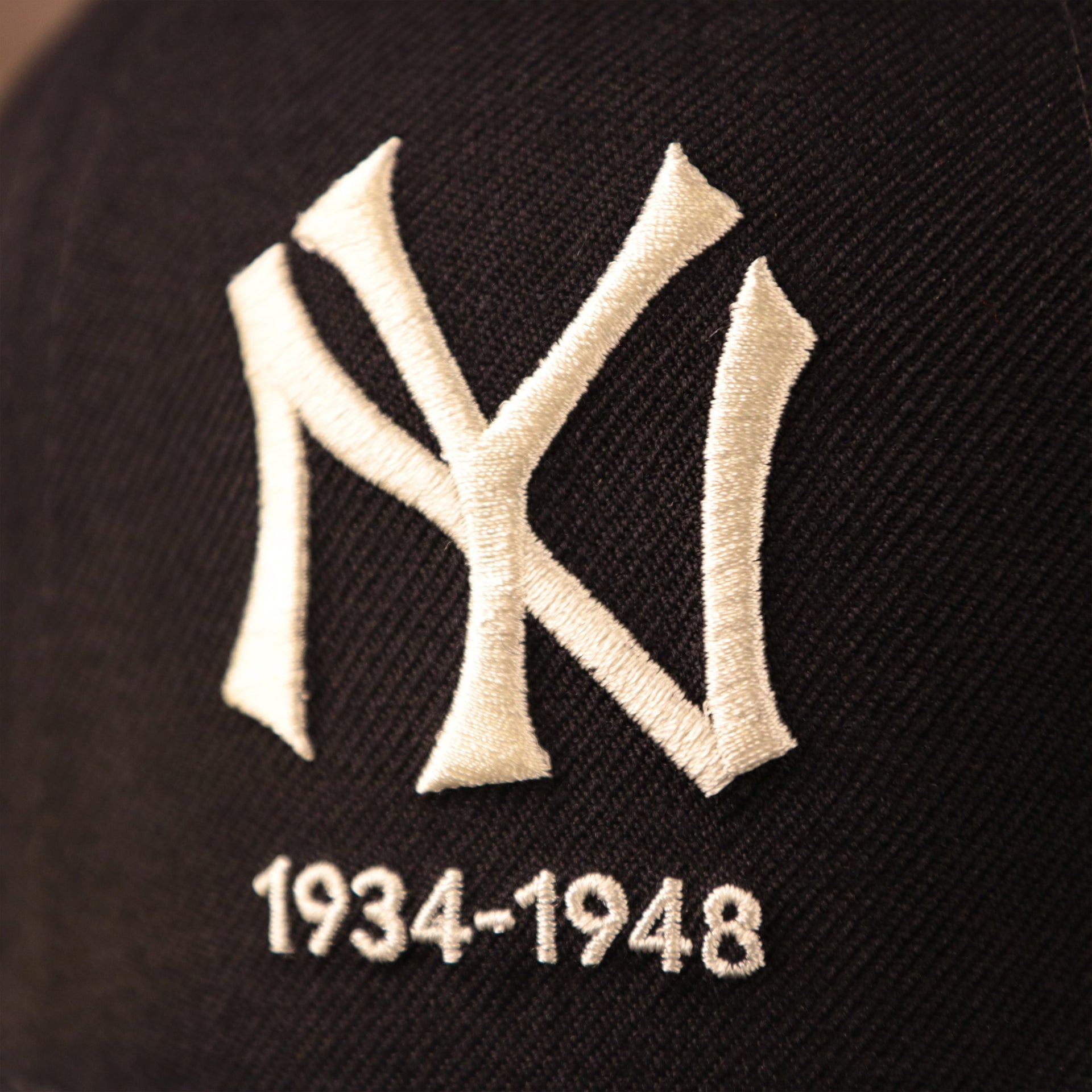 Retro Yankees 59fifty with all over patch fitted logo history design made by New Era.